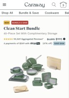 Clean Start Clean Start bundle Bundle 40-Piece Set With Complimentary Storage